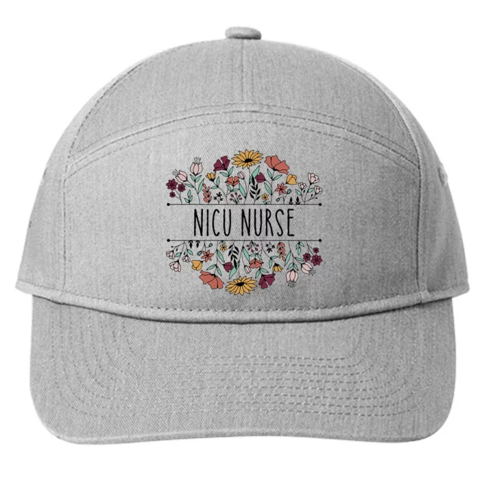 Nicu Nurse Neonatal Icu Nurse Infant Care Specialist Newborn 7-Panel Snapback Hat