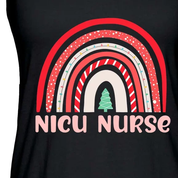 NICU Nurse Neonatal Tiny Crew Christmas Holiday Nutcracker Ladies Essential Flowy Tank