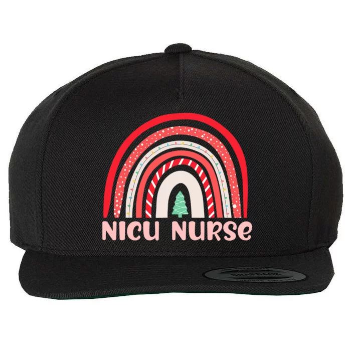 NICU Nurse Neonatal Tiny Crew Christmas Holiday Nutcracker Wool Snapback Cap