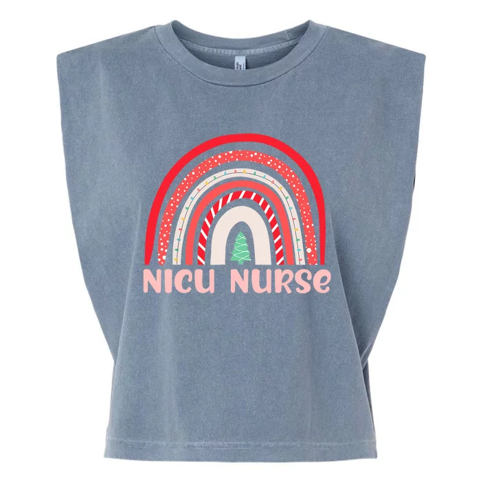 NICU Nurse Neonatal Tiny Crew Christmas Holiday Nutcracker Garment-Dyed Women's Muscle Tee