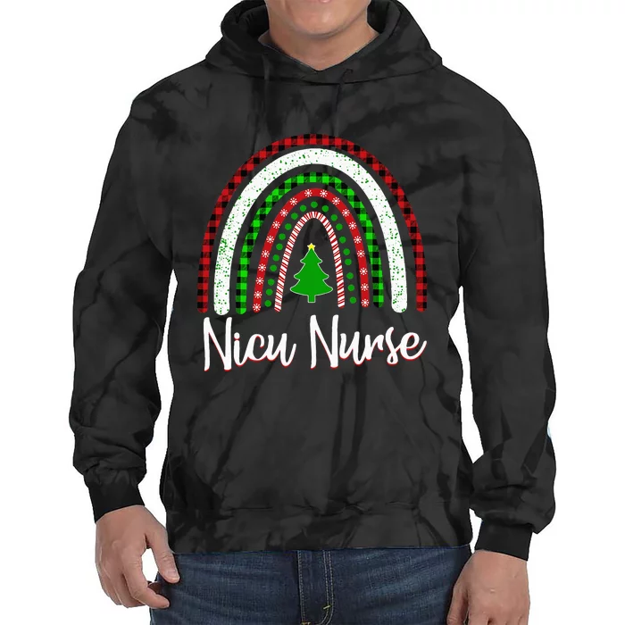 NICU Nurse Neonatal Tiny Crew Christmas Holiday Nutcracker Tie Dye Hoodie