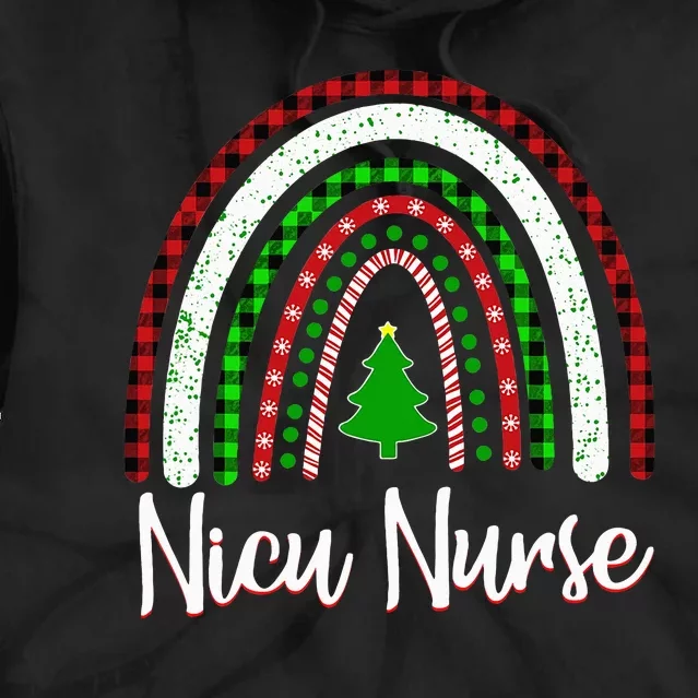 NICU Nurse Neonatal Tiny Crew Christmas Holiday Nutcracker Tie Dye Hoodie