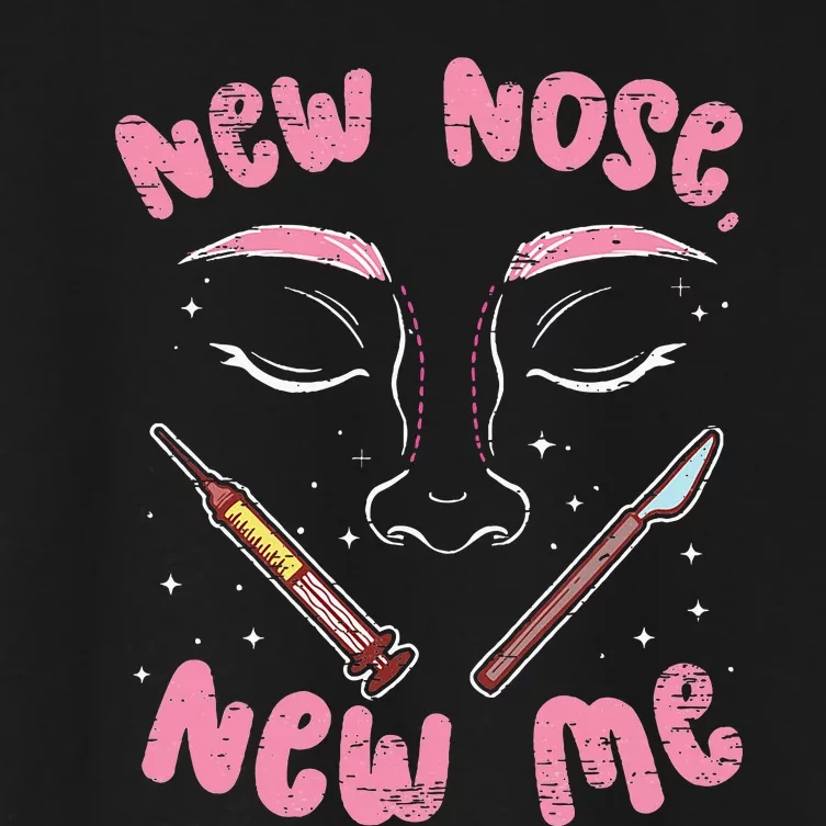 New Nose New Me Rhinoplasty Cosmetic Nose Surgery Women's Crop Top Tee