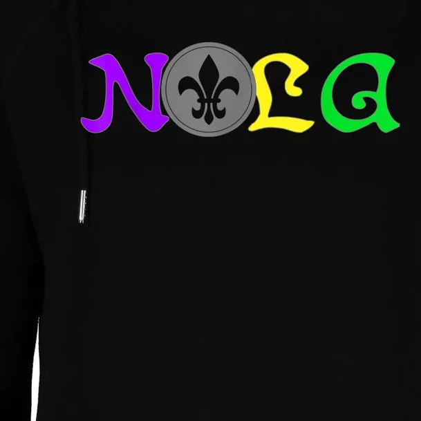 NOLA | New Orleans Mardi Gras | 504 Shirt Womens Funnel Neck Pullover Hood