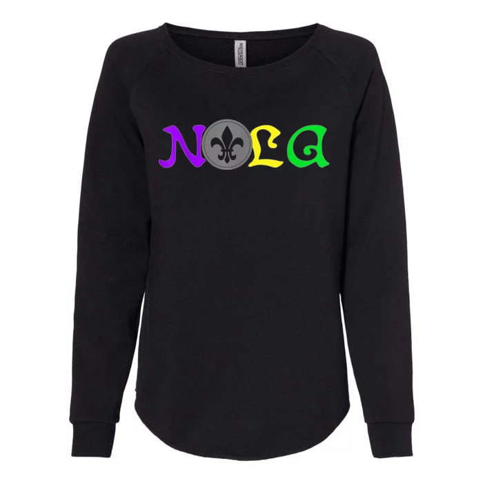 NOLA | New Orleans Mardi Gras | 504 Shirt Womens California Wash Sweatshirt