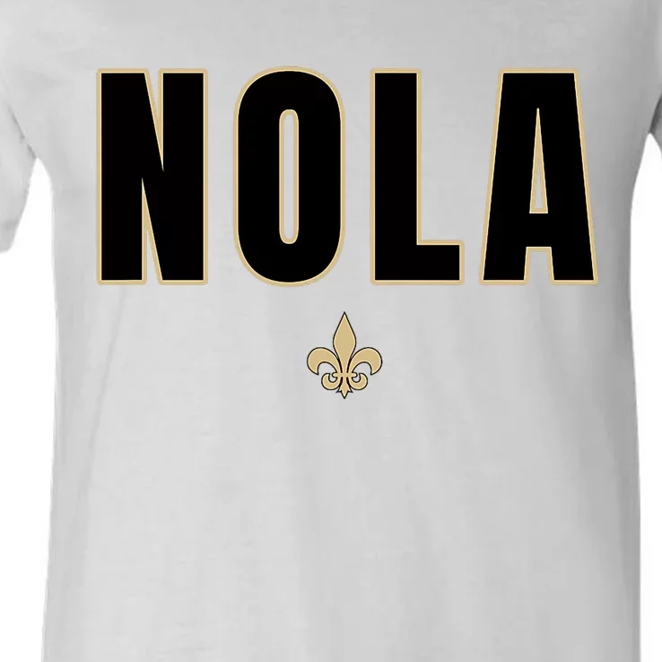 Nola New Orleans Louisiana Everyone Loves New Orleans V-Neck T-Shirt