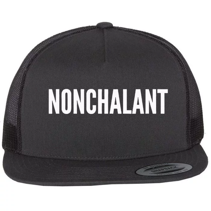 Nonchalant Flat Bill Trucker Hat