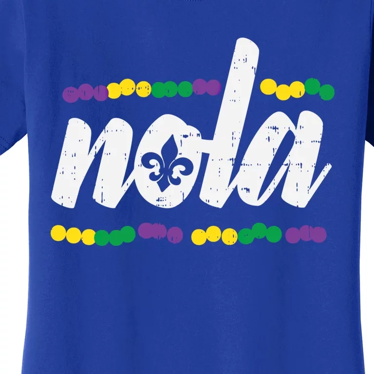 Nola New Orleans Louisiana Jester Funny Mardi Gras Carnival Gift Women's T-Shirt