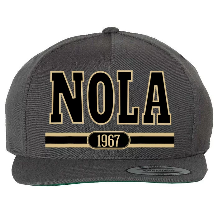 Nola New Orleans Louisiana Everyone Loves New Orleans Wool Snapback Cap