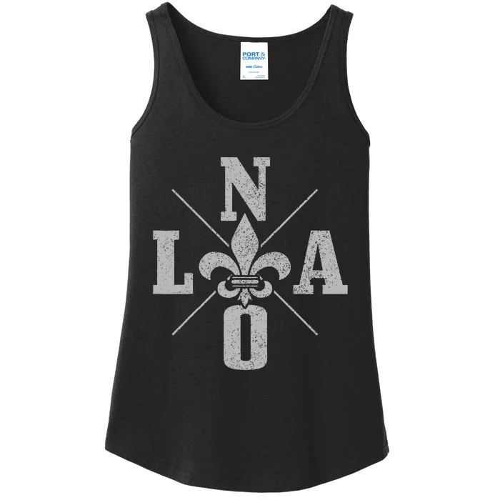 Nola New Orleans Vintage Pride Ladies Essential Tank