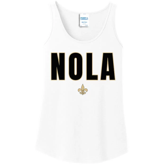 Nola New Orleans Louisiana Everyone Loves New Orleans Ladies Essential Tank