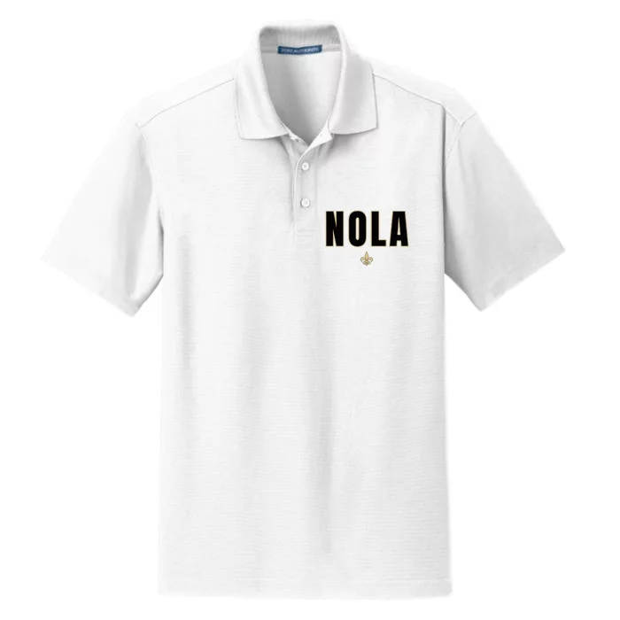 Nola New Orleans Louisiana Everyone Loves New Orleans Dry Zone Grid Performance Polo