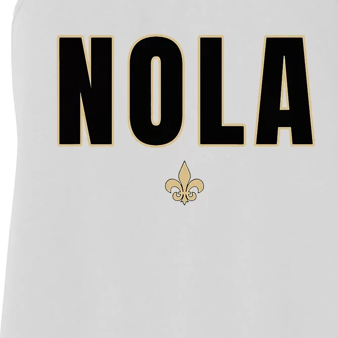 Nola New Orleans Louisiana Everyone Loves New Orleans Women's Racerback Tank