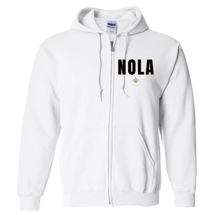 Nola New Orleans Louisiana Everyone Loves New Orleans Full Zip Hoodie