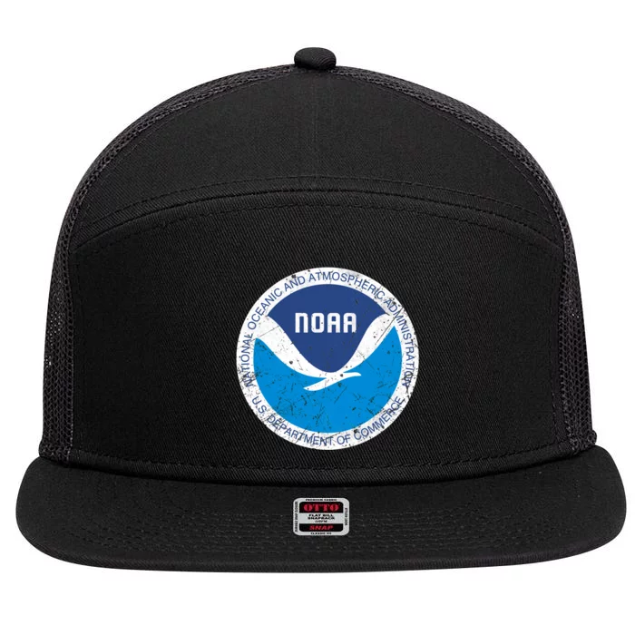 Noaa National Oceanic And Atmospheric Administration 7 Panel Mesh Trucker Snapback Hat