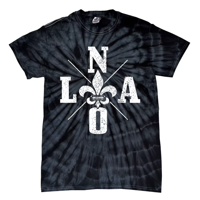 Nola New Orleans Vintage Pride Tie-Dye T-Shirt