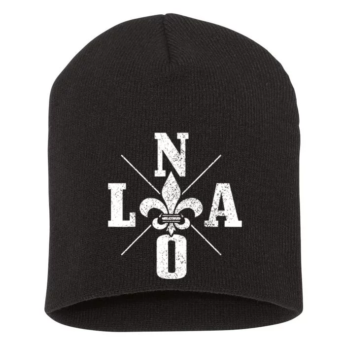 Nola New Orleans Vintage Pride Short Acrylic Beanie