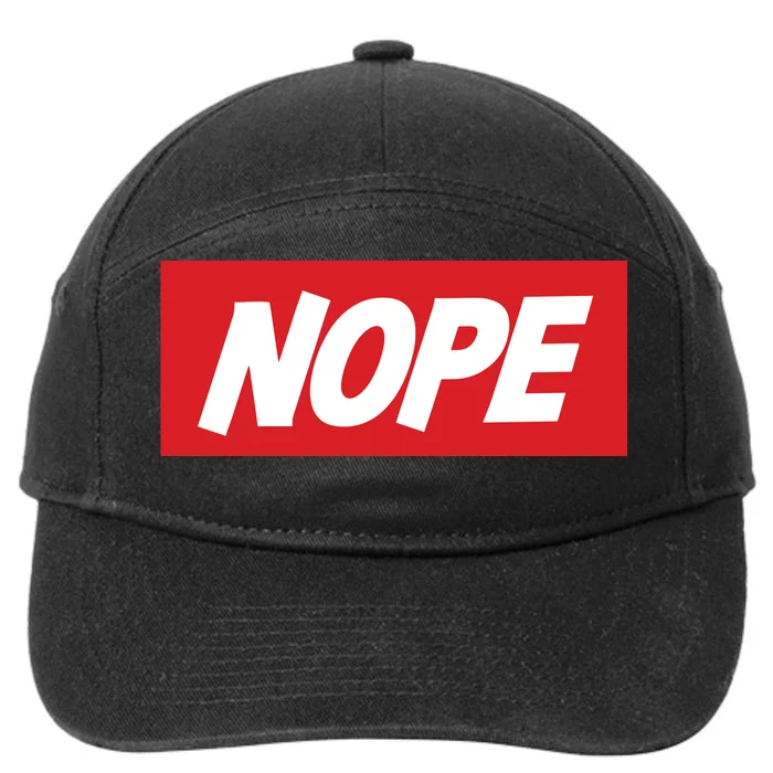 Nope! 7-Panel Snapback Hat