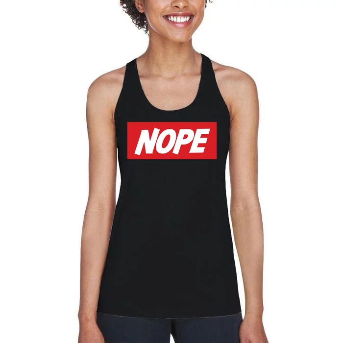 Nope! Women's Racerback Tank