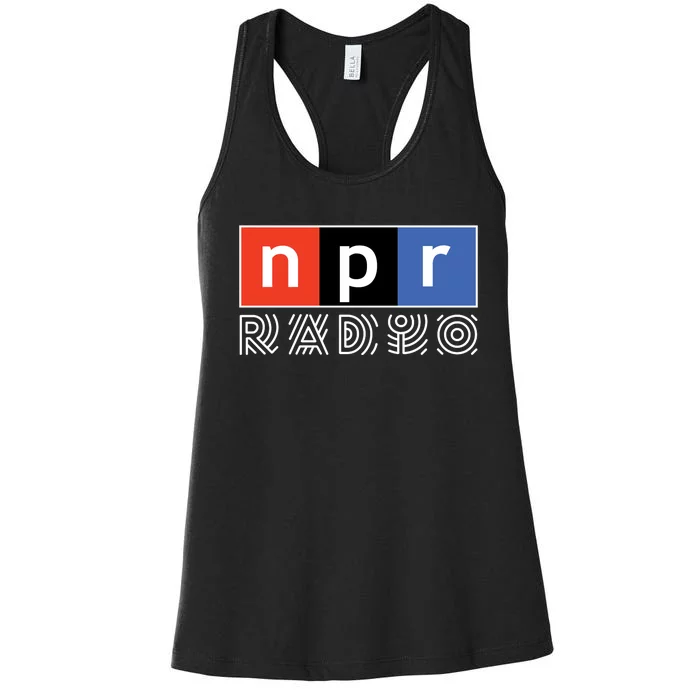 NPR National Public Radio Women's Racerback Tank