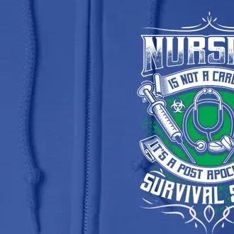 Nurse Nursing Post Apocalyptic Survival Skill Zombie Funny Gift Full Zip Hoodie