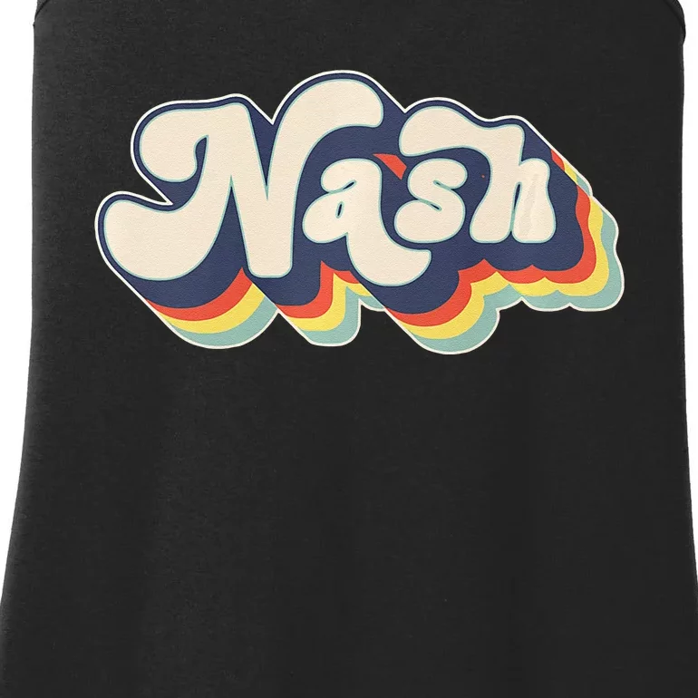 Nash Name Personalized Surname First Name Nash Ladies Essential Tank