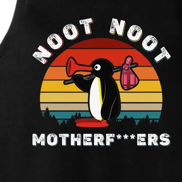 Noot Noot Pingu Ladies Tri-Blend Wicking Tank