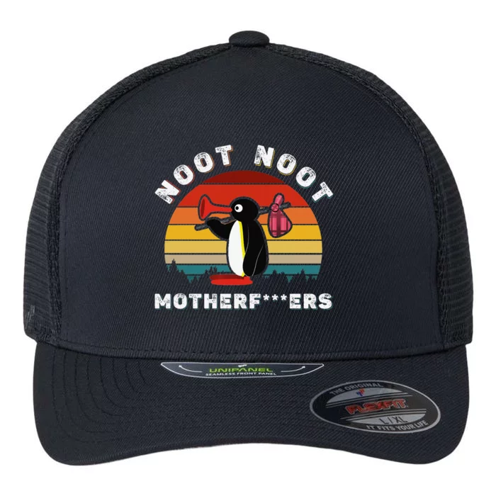 Noot Noot Pingu Flexfit Unipanel Trucker Cap