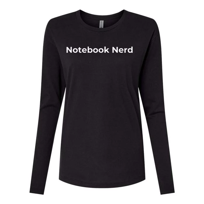 Notebook Nerd Planner Journal Womens Cotton Relaxed Long Sleeve T-Shirt