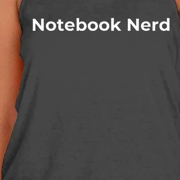 Notebook Nerd Planner Journal Women's Knotted Racerback Tank