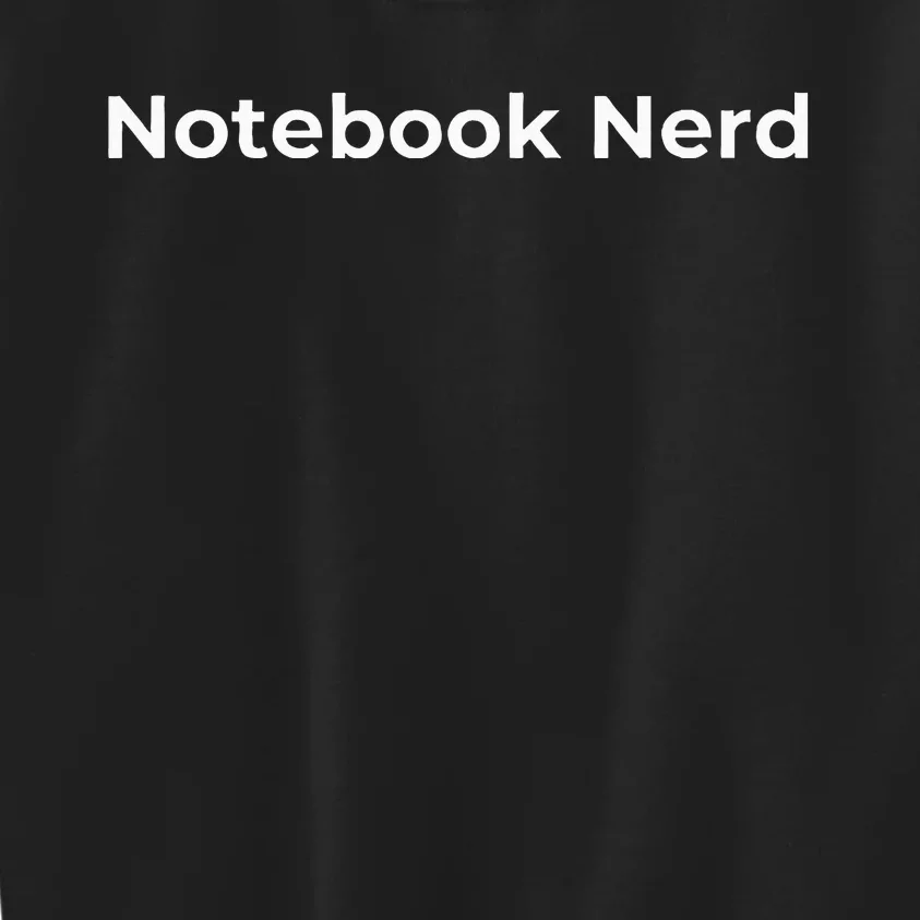 Notebook Nerd Planner Journal Kids Sweatshirt