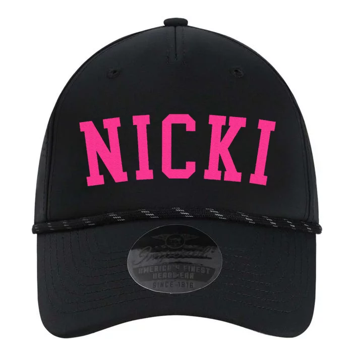 Name Nicki Personalized I Love Nicki Vintage Retro Performance The Dyno Cap