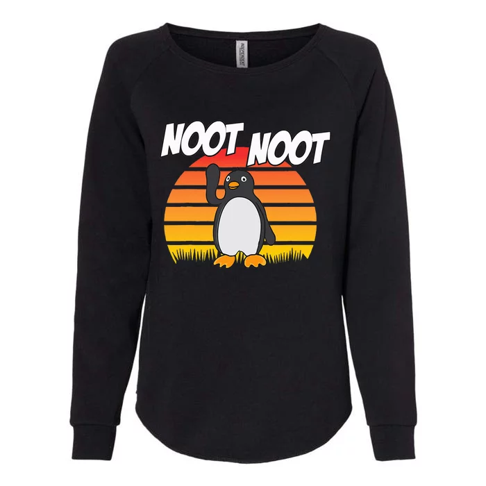 Noot Noot Penguin Womens California Wash Sweatshirt