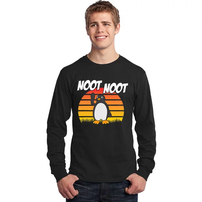 Noot Noot Penguin Vintage Gift For Men Women Tall Long Sleeve T-Shirt