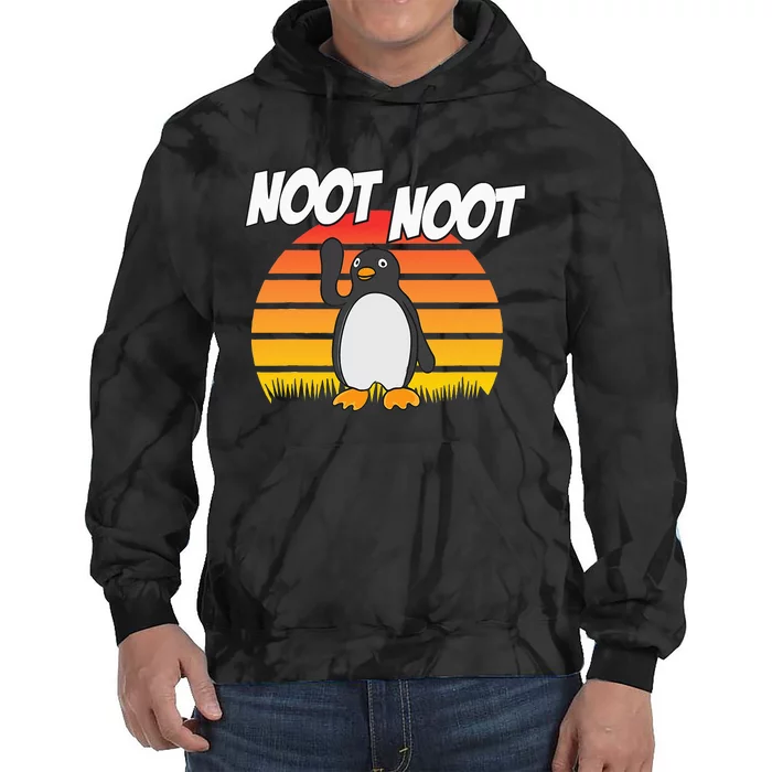 Noot Noot Penguin Vintage Gift For Men Women Tie Dye Hoodie