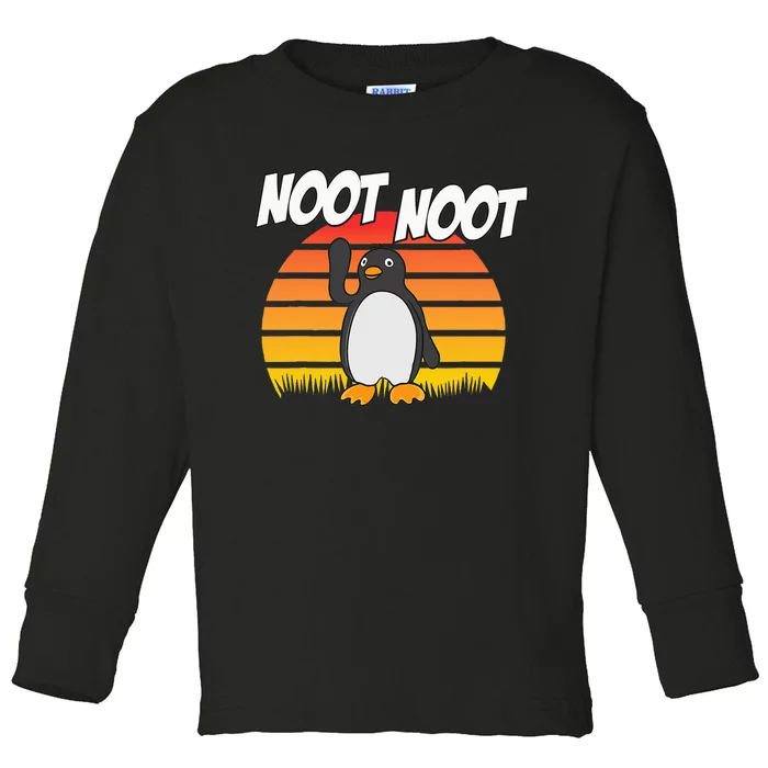 Noot Noot Penguin Vintage Gift For Men Women Toddler Long Sleeve Shirt