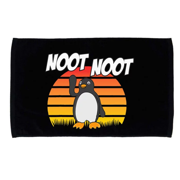 Noot Noot Penguin Vintage Gift For Men Women Microfiber Hand Towel