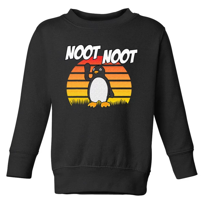 Noot Noot Penguin Vintage Gift For Men Women Toddler Sweatshirt