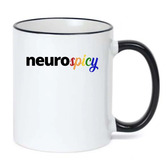 Neurospicy Neurodivergent Pride Autism Black Color Changing Mug