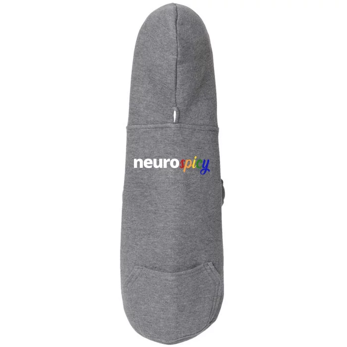 Neurospicy Neurodivergent Pride Autism Doggie 3-End Fleece Hoodie