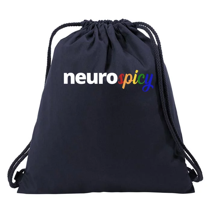 Neurospicy Neurodivergent Pride Autism Drawstring Bag