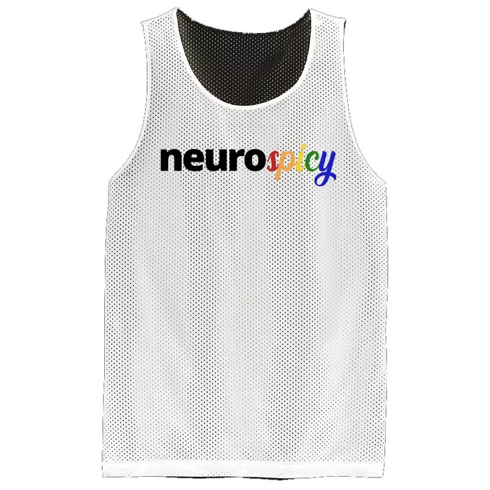 Neurospicy Neurodivergent Pride Autism Mesh Reversible Basketball Jersey Tank