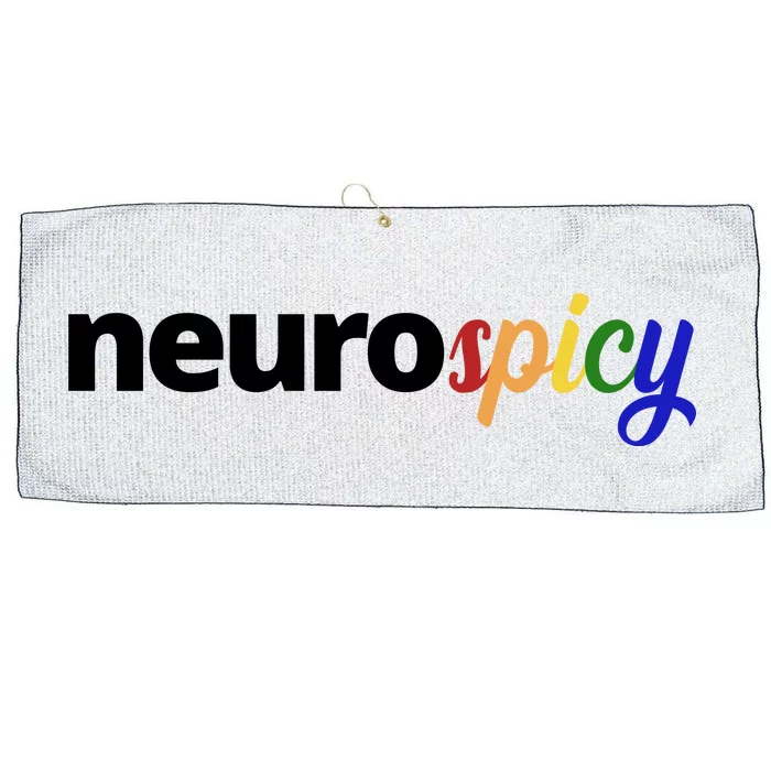 Neurospicy Neurodivergent Pride Autism Large Microfiber Waffle Golf Towel