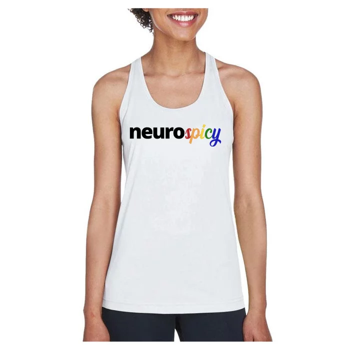 Neurospicy Neurodivergent Pride Autism Women's Racerback Tank