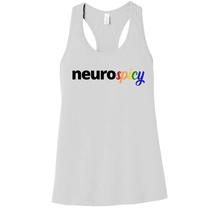 Neurospicy Neurodivergent Pride Autism Women's Racerback Tank