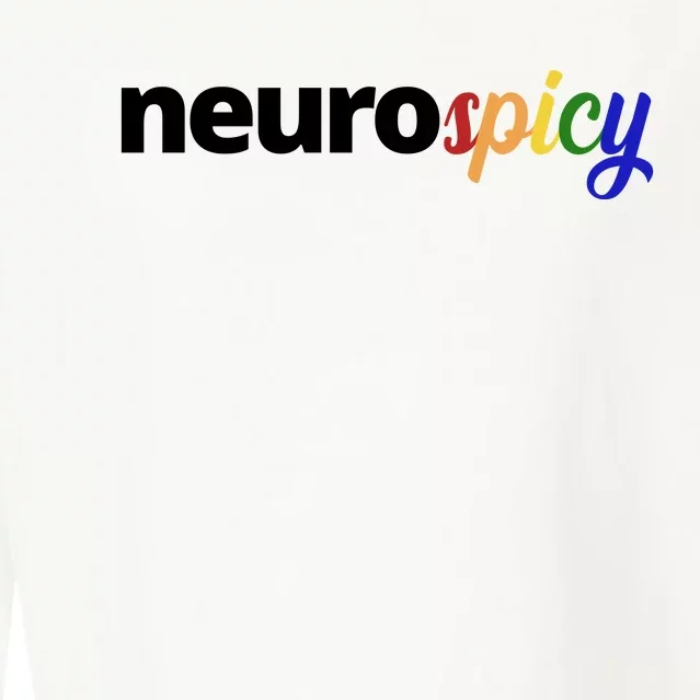 Neurospicy Neurodivergent Pride Autism Cropped Pullover Crew