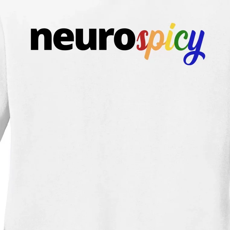 Neurospicy Neurodivergent Pride Autism Ladies Long Sleeve Shirt