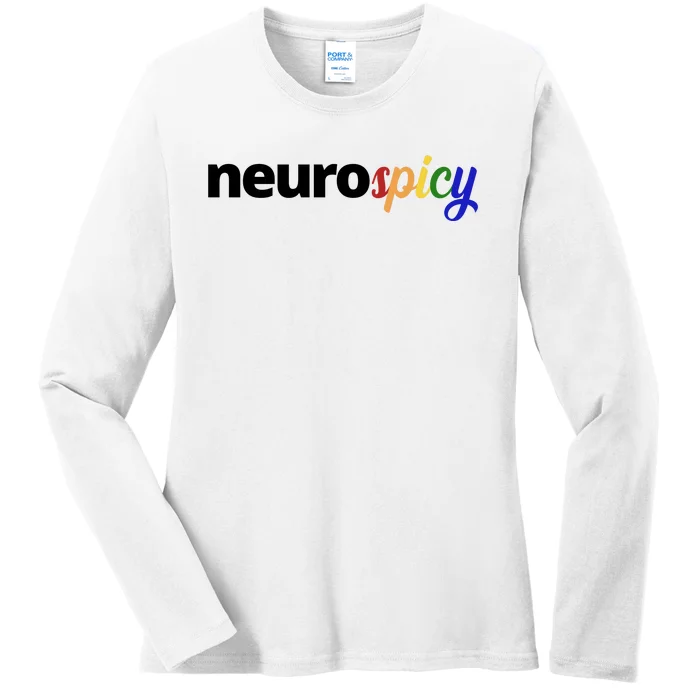 Neurospicy Neurodivergent Pride Autism Ladies Long Sleeve Shirt