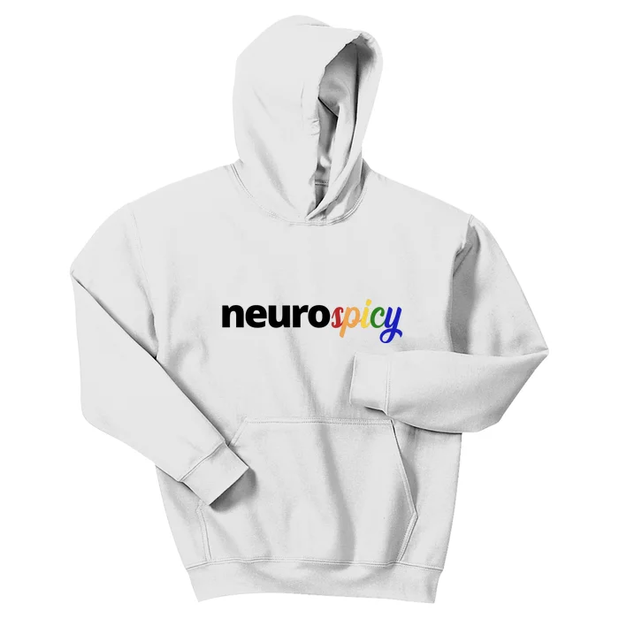 Neurospicy Neurodivergent Pride Autism Kids Hoodie