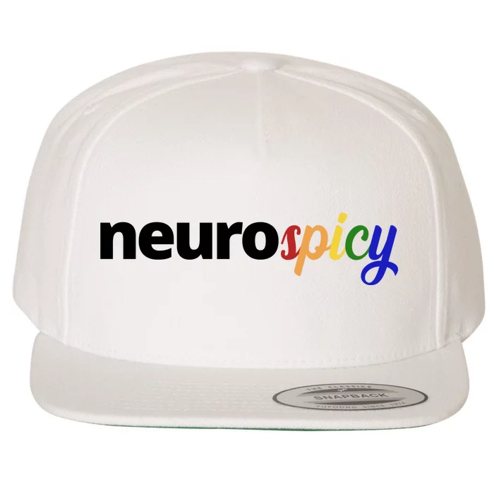 Neurospicy Neurodivergent Pride Autism Wool Snapback Cap